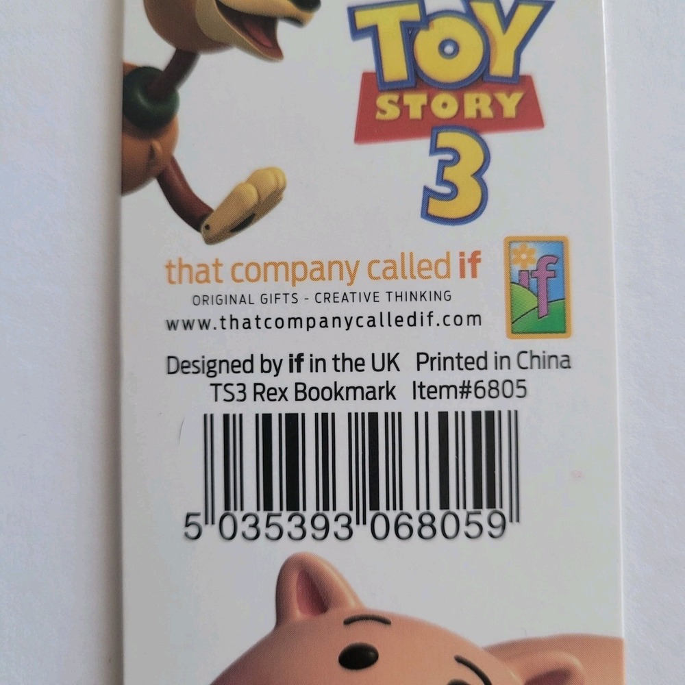 2010 Toy Story 3 T Rex Bookmark Magnetic Magnet UK That Company Called If, #6805 - Picture 15 of 16